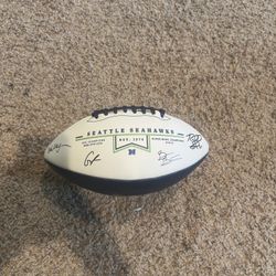 Seahawks Autographed Football