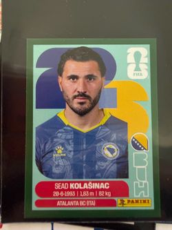2026 World Cup panini sticker Sead Kolesanic green parallel card 1:1400 super rare Bosnia team