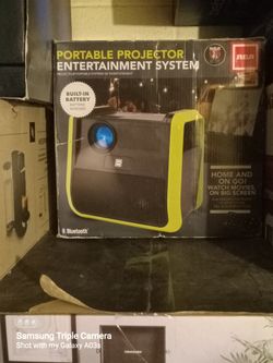 portable projector entertainment system