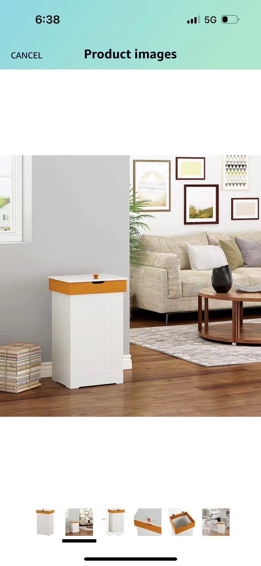 Trash Can Garbage Bins Waste Container, 13 Gallons Recycling Dustbin Litter Bin Cabinet, Wooden Kitchen Wastebaskets Space Saver with Lid,White
