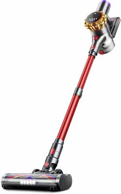 Cordless Vacuum Cleaner,Upgraded 550W 45KPA 60Mins Vacuum Cleaners for Home,Self-Standing Stick Vacuum with LED Display,8 in 1 Lightweight Anti-Tangle