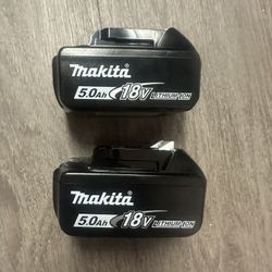 2 Makita Batterys 