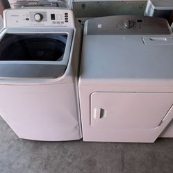 White Insignia Washer And Kenmore Electric Dryer