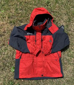 Vintage 90's Retro Columbia Sportswear Company Red and Black Titanium Omni-Tech  Parka Jacket Size Women's Large Men's Medium for Sale in Laurel, MD -  OfferUp
