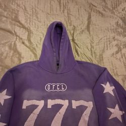 777 Angel Faded Washed Hoodie