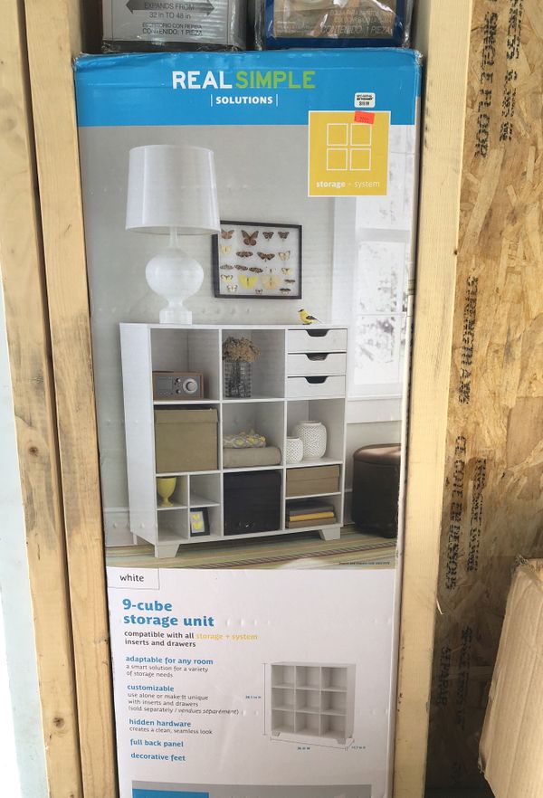 Real Simple Solutions Brand 9 Cube Storage Unit 50 Off For In 29 99sold