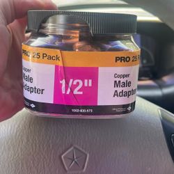 Male Copper 1/2 Adapter 