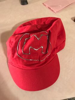 DIY Mario costume hat