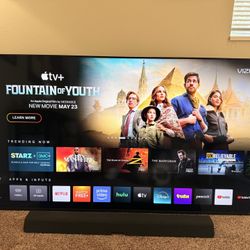 65” Vizio 4K QLED Smart TV + Vizio Soundbar w/ Remote – Great Condition!