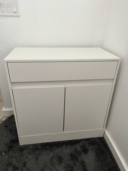 White buffet storage cabinet $75