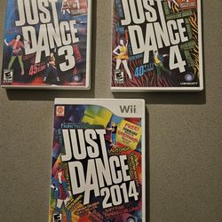 Just Dance 3, Just Dance 4, Just Dance 2014 - Nintendo Wii