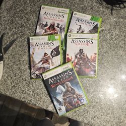 X-box 360 5 COLLECTION OF  ASSASSINS CREED