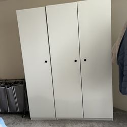 Ikea 3 door Wardrobe with shelves storage and clothing rail - Move out Sale
