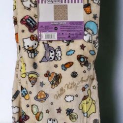 hello Kitty And Friends Beige Throw