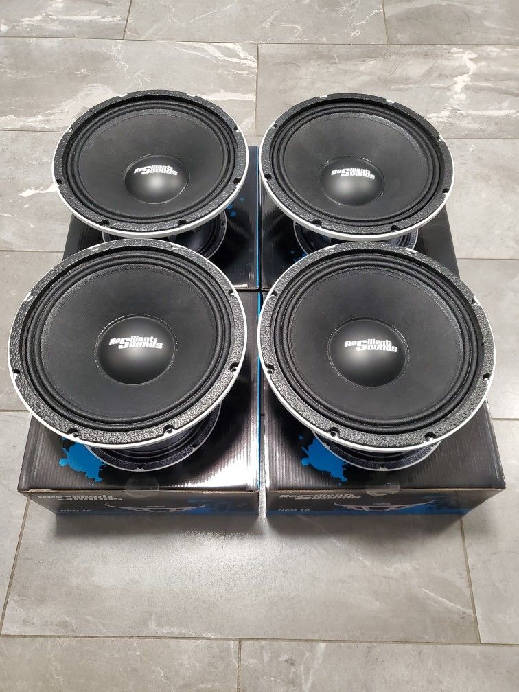 Reselient Sounds RS Neo 10" Midrange Speakers (Audio, Amp, Amplifier, System, Music, Enclosure, Tweeters, Bass, Radio, Head Unit, Ev, Electro Voice)