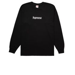 Supreme Box Logo Long Sleeve Black Size Medium