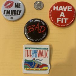 Vintage Charity Pinback Button lot