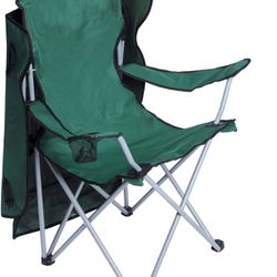 2 Pack Portable Camping Chairs with Shade Canopy2