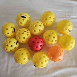 Lot Of 13 Pickleball Balls