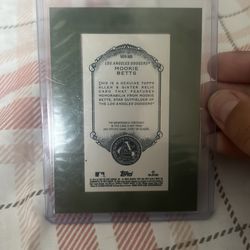 Mookie Betts patch baseball card