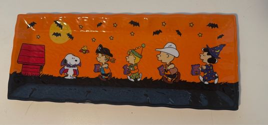 Snoopy Halloween Kitchen Platter
