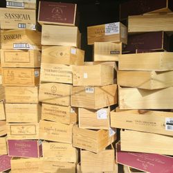 Wood Wine Crates 