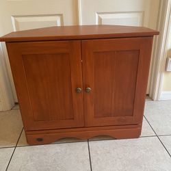 Wooden Corner Storage Cabinet