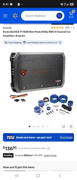 Rockville 4 channel 1600 w amp
