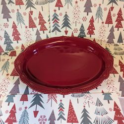 $58 Brand New, Nuevo Princess House Platon De Cerámica, Large Ceramic Dish 