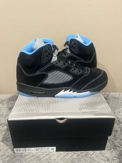 Jordan 5 Black University Blue  Size 14