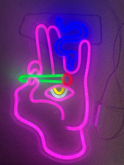 Neon wall sign