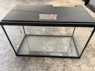 Glass Aquarium Tank with Black Lid