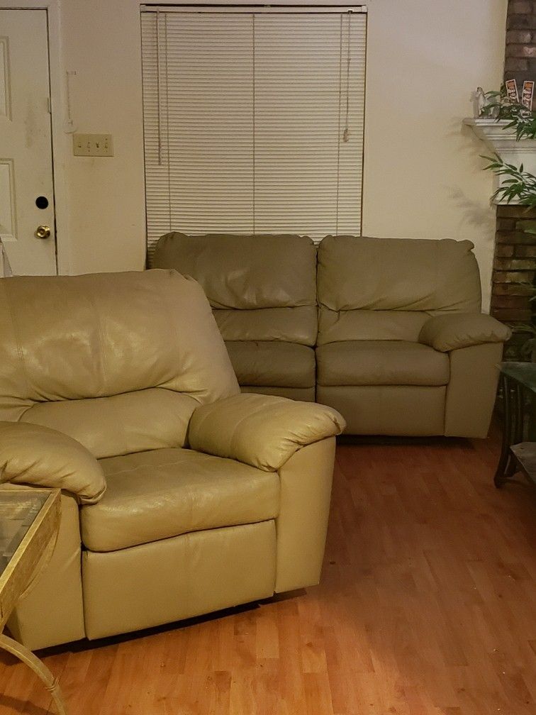 Loveseat and recliner