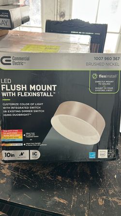 Commercial Electric 10in LED Flush Mount Light