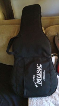 Padded electric guitar gig bag