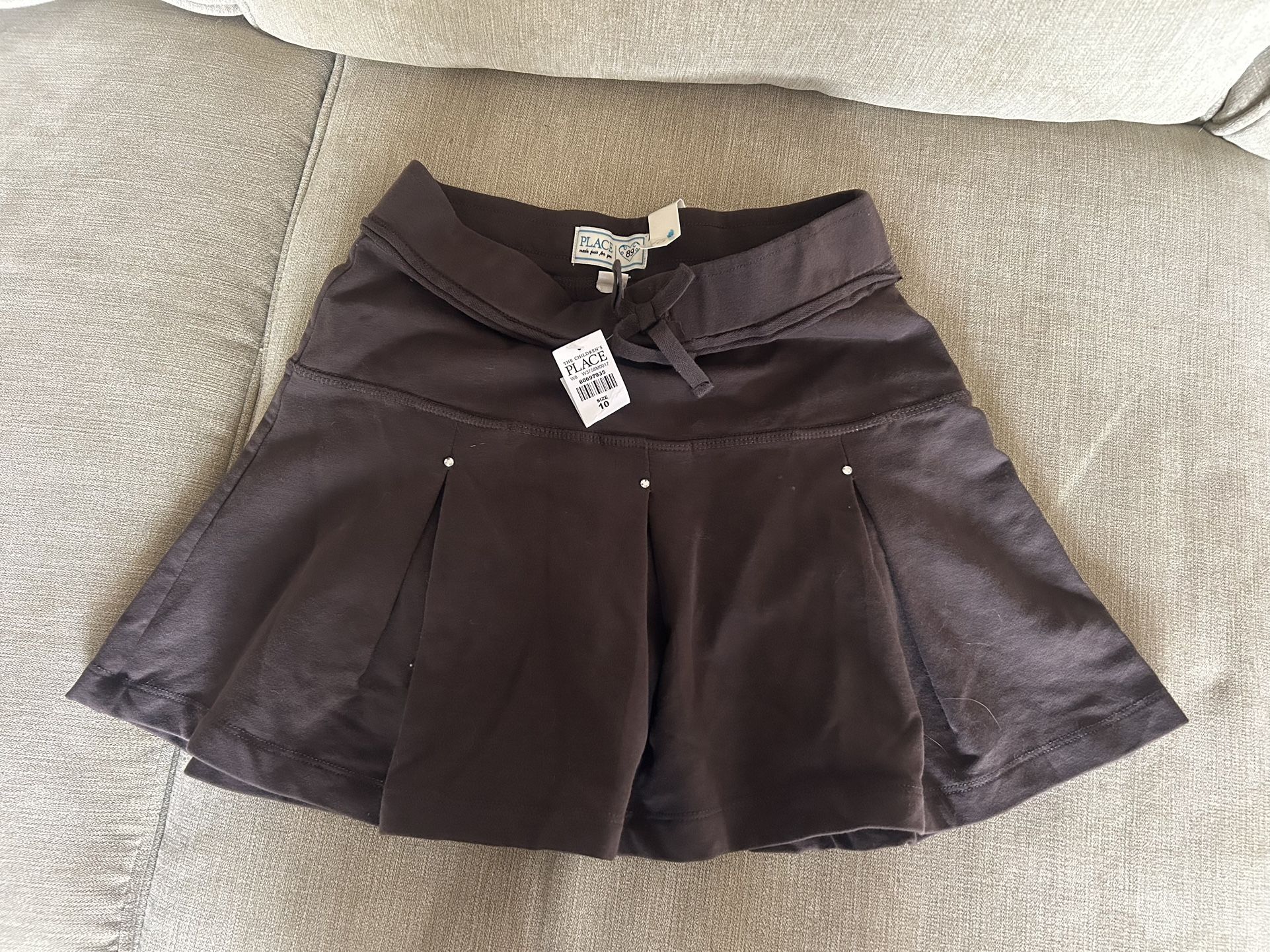 New Brown Girls Skirt Size 10