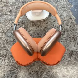 Orange Apple Air Pods