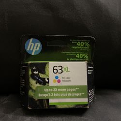 1 Hp Tri-Color Printer Cartridge 63 XL