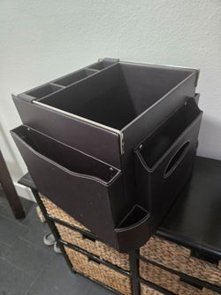 Hanging file organizing box