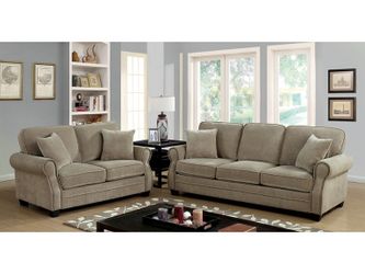Classic Sofa and Loveseat @Elegant Furniture