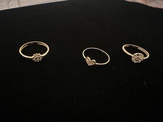 Anillos de oro de 10k.