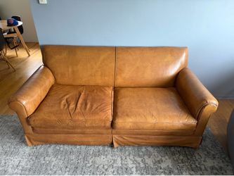 Ethan Allen Leather Couch