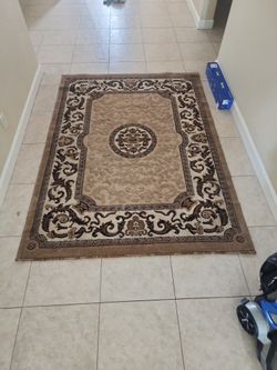 Floral Area Thick Rug