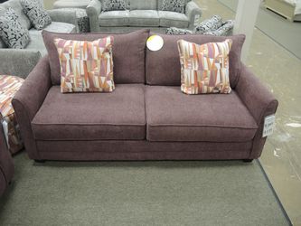 Sleeper Sofa - Track Arm - Mauve | Pull-Out Couch | Hide-A-Bed