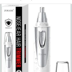 2 Pack Ear, Nose & Facial Hair Trimmer, Battery-Operated, White
Professional, Painless, IPX7 Waterproof, Dual Edge Blades