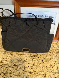 black padded bag