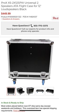 pro x xs 2x12 spw case for speaker 12 inches