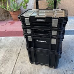 Husky Toolbox Or Electrical To Storage With Wheels And Handle