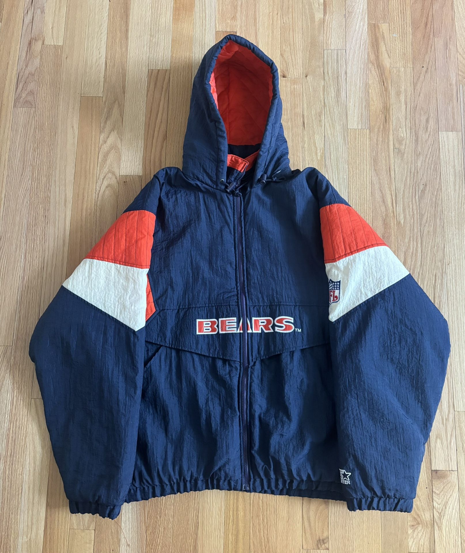 Vintage Chicago Bears Starter Jacket Coat Men’s Size XL