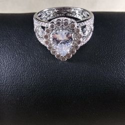 Sterling silver Pear Cut Women's Ring